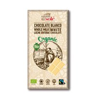 Chocolates Solé - Bílá bio čokoláda (non-vegan!) (exp. 16.5.2025)